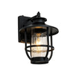 Load image into Gallery viewer, Vintage 1-Light Black Cabin Wall Lantern Outdoor Sconce
