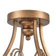 Load image into Gallery viewer, Vintage 4-Light Distressed Candle Crystal Empire Semi Flush

