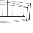 Load image into Gallery viewer, Vintage 5-Light Candle Style Arched Rectangle Island Chandelier
