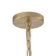 Load image into Gallery viewer, Vintage Brass 3-Light Candle Style Clear Glass Globe Pendant
