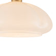 Load image into Gallery viewer, Vintage Chic Opal Glass Petal Edge Semi Flush Ceiling Light
