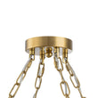 Load image into Gallery viewer, Vintage Luxe 2-Tier Brass Dazzling Crystal Round Ceiling Light
