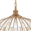 Load image into Gallery viewer, Vintage Luxe Antique Bronze Crystal Globe Lantern Chandelier
