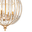 Load image into Gallery viewer, Vintage Luxe Antique Bronze Crystal Globe Lantern Chandelier
