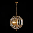 Load image into Gallery viewer, Vintage Luxe Antique Bronze Crystal Globe Lantern Chandelier
