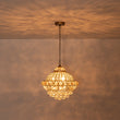 Load image into Gallery viewer, Vintage Luxe Bronze Dazzling Crystal Orb Cage Chandelier
