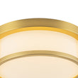 Load image into Gallery viewer, Vintage Opal Glass Drum Dimmable LED Semi Flush Mount
