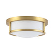 Load image into Gallery viewer, Vintage Opal Glass Drum Dimmable LED Semi Flush Mount
