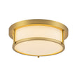 Load image into Gallery viewer, Vintage Opal Glass Drum Dimmable LED Semi Flush Mount

