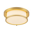 Load image into Gallery viewer, Vintage Opal Glass Drum Dimmable LED Semi Flush Mount
