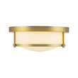 Load image into Gallery viewer, Vintage Opal Glass Drum Dimmable LED Semi Flush Mount
