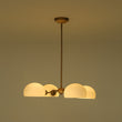 Load image into Gallery viewer, Vintage Scandinavian 4-Light Milky Glass Shade Sputnik Chandelier
