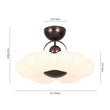 Load image into Gallery viewer, Vintage White Flower Dimmable LED Ceiling Light
