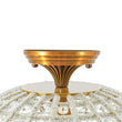Load image into Gallery viewer, Vintage Luxe 1-Light Faceted Crystal Sphere Cage Semi Flush

