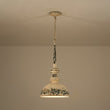 Load image into Gallery viewer, French Vintage 1-Light Weathered Metal Dome Kitchen Pendant
