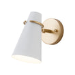 Load image into Gallery viewer, Mid-Century 1-Light Metal Adjutable Cone Wall Light
