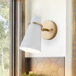 Load image into Gallery viewer, Mid-Century 1-Light Metal Adjutable Cone Wall Light
