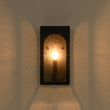 Load image into Gallery viewer, Farmhouze Light-1-Light Black Square Glass Lantern Outdoor Wall Sconce-Wall Sconce-2 Packs-
