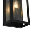 Load image into Gallery viewer, Farmhouze Light-1-Light Black Square Glass Lantern Outdoor Wall Sconce-Wall Sconce-2 Packs-
