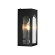 Load image into Gallery viewer, Farmhouze Light-1-Light Black Square Glass Lantern Outdoor Wall Sconce-Wall Sconce-2 Packs-

