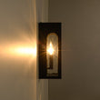 Load image into Gallery viewer, Farmhouze Light-1-Light Black Square Glass Lantern Outdoor Wall Sconce-Wall Sconce-2 Packs-
