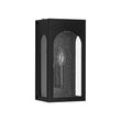 Load image into Gallery viewer, Farmhouze Light-1-Light Black Square Glass Lantern Outdoor Wall Sconce-Wall Sconce-2 Packs-
