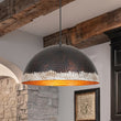 Load image into Gallery viewer, Farmhouze Light-1-Light Industrial Dark Black Bronze Iron Dome Ktichen Pendant-Chandelier-15.7 in-
