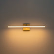 Load image into Gallery viewer, Farmhouze Light - 1 - Light Linear Dimmable LED Armed Vanity Wall Lamp - Wall Sconce - Brass - 
