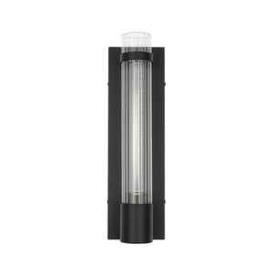 Farmhouze Light - 1 - light Vintage Ribbed Glass Cylinder Linear Wall Sconce - Wall Sconce - 2 Packs - 