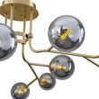 Load image into Gallery viewer, Farmhouze Light-12-Light Smoked Glass Bubble Branch Semi Flush Mount-Ceiling Light-47.2 in-
