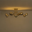 Load image into Gallery viewer, Farmhouze Light-12-Light Smoked Glass Bubble Branch Semi Flush Mount-Ceiling Light-47.2 in-
