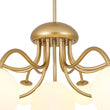 Load image into Gallery viewer, Farmhouze Light-12-Light Tiered Frosted Glass Bubble Brass Sputnik Chandelier-Chandelier-Brass-
