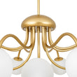 Load image into Gallery viewer, Farmhouze Light-12-Light Tiered Frosted Glass Bubble Brass Sputnik Chandelier-Chandelier-Brass-
