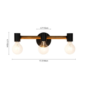 Farmhouze Light - 3 - light Industrial Rustic Vanity Light Wall Sconce - Wall Sconce - 3 - Light - 