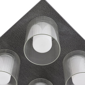 Farmhouze Light - 4 - Light Dimmable LED Cylindrical Glass Square Ceiling Light - Ceiling Light - 4 - Light - 