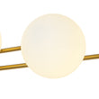 Load image into Gallery viewer, Farmhouze Light-4-Light Layered Linear Frosted Glass Globe Vanity Wall Lamp-Wall Sconce-Brass-
