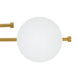 Load image into Gallery viewer, Farmhouze Light-4-Light Layered Linear Frosted Glass Globe Vanity Wall Lamp-Wall Sconce-Brass-

