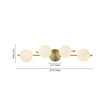 Load image into Gallery viewer, Farmhouze Light-4-Light Layered Linear Frosted Glass Globe Vanity Wall Lamp-Wall Sconce-Brass-
