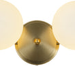 Load image into Gallery viewer, Farmhouze Light-4-Light Layered Linear Frosted Glass Globe Vanity Wall Lamp-Wall Sconce-Brass-
