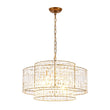 Load image into Gallery viewer, Farmhouze Light - 5 - Light Luxury Crystal Layered Drum Cage Chandelier - Chandelier - 23.6 in - 

