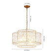 Load image into Gallery viewer, Farmhouze Light - 5 - Light Luxury Crystal Layered Drum Cage Chandelier - Chandelier - 23.6 in - 
