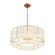 Load image into Gallery viewer, Farmhouze Light - 5 - Light Luxury Crystal Layered Drum Cage Chandelier - Chandelier - 23.6 in - 
