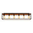 Load image into Gallery viewer, Farmhouze Light - 5 - Light Rectangular Cage Flush Mount Ceiling Light - Ceiling Light - 6 Bullbs - 
