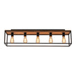 Load image into Gallery viewer, Farmhouze Light-5-Light Rectangular Cage Flush Mount Ceiling Light-Ceiling Light-Black-
