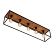 Load image into Gallery viewer, Farmhouze Light-5-Light Rectangular Cage Flush Mount Ceiling Light-Ceiling Light-Black-
