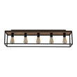Load image into Gallery viewer, Farmhouze Light-5-Light Rectangular Cage Flush Mount Ceiling Light-Ceiling Light-Black-
