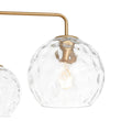 Load image into Gallery viewer, Farmhouze Light - 5 - Light Swirled Glass Globe Bubble Round Sputnik Chandelier - Chandelier - Striped Glass - 
