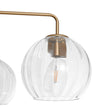 Load image into Gallery viewer, Farmhouze Light - 5 - Light Swirled Glass Globe Bubble Round Sputnik Chandelier - Chandelier - Striped Glass - 
