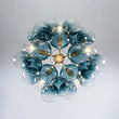Load image into Gallery viewer, Farmhouze Light - 6 - Light Dimmable Cluster Glass Globe Blue Bubble Chandelier - Chandelier - Gradual Blue - 
