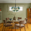 Load image into Gallery viewer, Farmhouze Light - 6 - Light Dimmable Cluster Glass Globe Green Bubble Chandelier - Chandelier - Gradual Green - 

